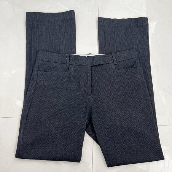 NWOT Gap Modern Bootcut pants 4R Gray Pinstripe Slacks Trousers - Picture 3 of 9